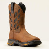 Ariat Big Rig Tread VentTEK Wide Square Toe  Work Boot in Earth, medial view