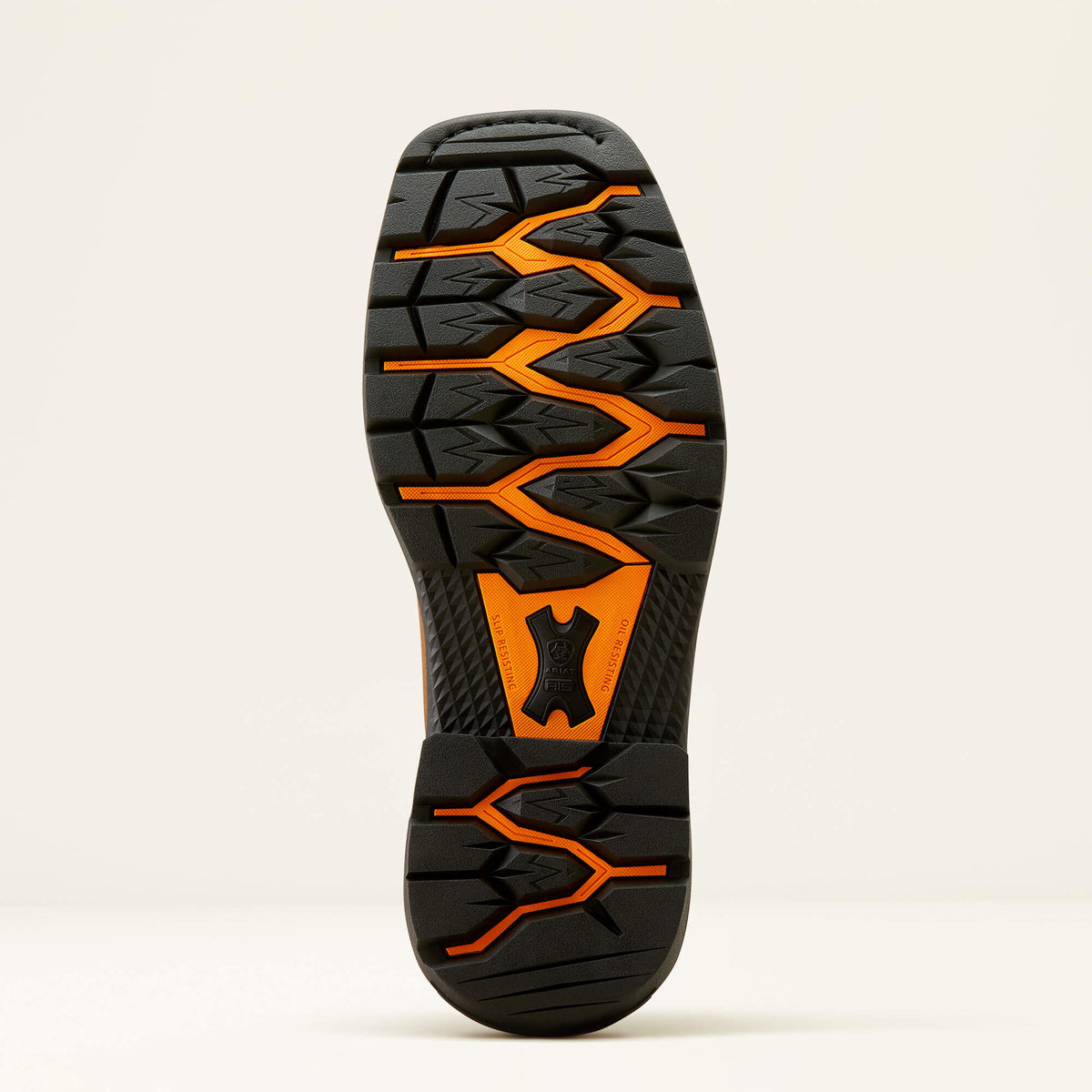 Ariat Big Rig Tread VentTEK Wide Square Toe  Work Boot in Earth, sole view