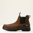 Ariat Turbo Chelsea CSA Waterproof Carbon Toe Work Boot in Rich Brown, side view