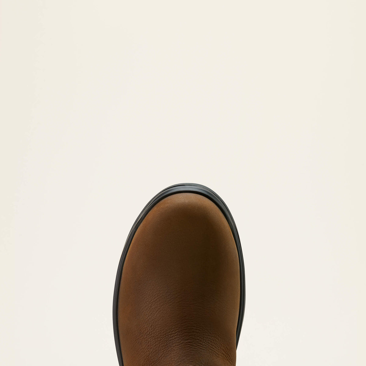 Ariat Turbo Chelsea CSA Waterproof Carbon Toe Work Boot in Rich Brown, toe view