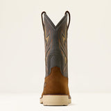 Ariat Activator VentTEK Wide Square Toe Steel Toe Work Boot in Alamo Brown, heel view