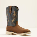 Ariat Activator VentTEK Wide Square Toe Steel Toe Work Boot in Alamo Brown, medial view