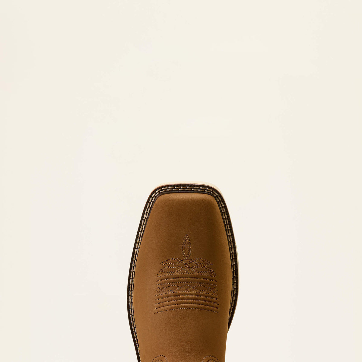 Ariat Activator VentTEK Wide Square Toe  Work Boot in Alamo Brown, toe view