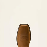 Ariat Activator VentTEK Wide Square Toe  Work Boot in Alamo Brown, toe view