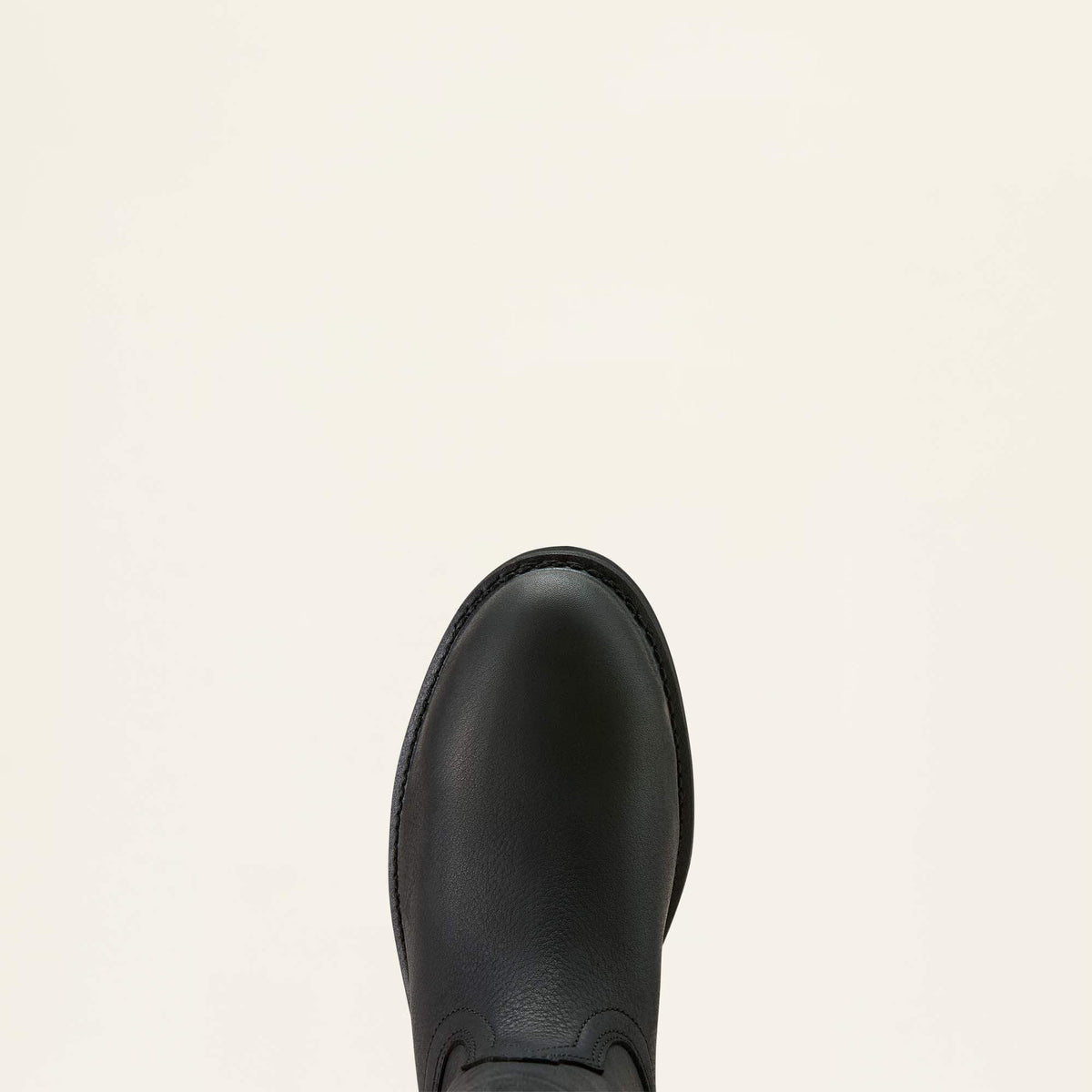 Ariat Sierra Waterproof Steel Toe Work Boot in Black, toe view