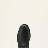 Ariat Sierra Waterproof Steel Toe Work Boot in Black, toe view