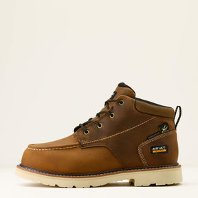 Ariat Rebar Lift Chukka MetGuard Composite Toe Work Boot in Distressed Brown, side view