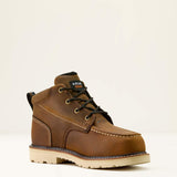 Ariat Rebar Lift Chukka MetGuard Composite Toe Work Boot in Distressed Brown, medial view
