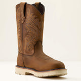 Ariat Activator Argo Waterproof Round Toe  Work Boot in Distressed Brown, medial view