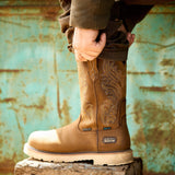 Ariat Activator Argo Waterproof Round Toe Composite Toe Work Boot in Distressed Brown, additional view
