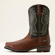 Ariat Ironside Square Toe Steel Toe Work Boot in Brown Croco Print, side view