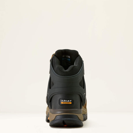 Ariat Endeavor 6" Waterproof Carbon Toe Work Boot in Rich Brown, heel view