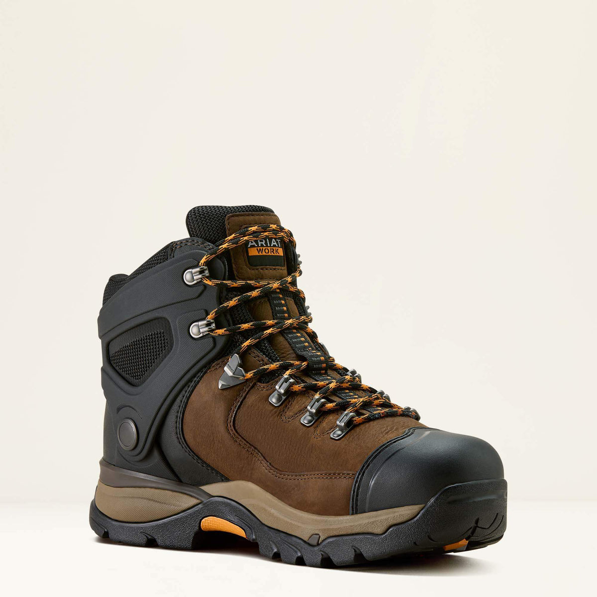 Ariat Endeavor 6" Waterproof Carbon Toe Work Boot in Rich Brown, medial view