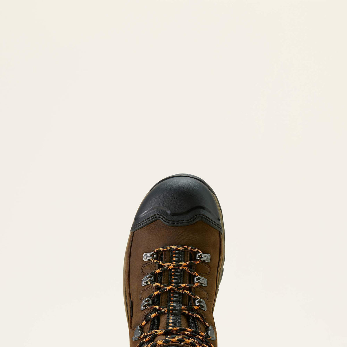 Ariat Endeavor 6" Waterproof Carbon Toe Work Boot in Rich Brown, toe view