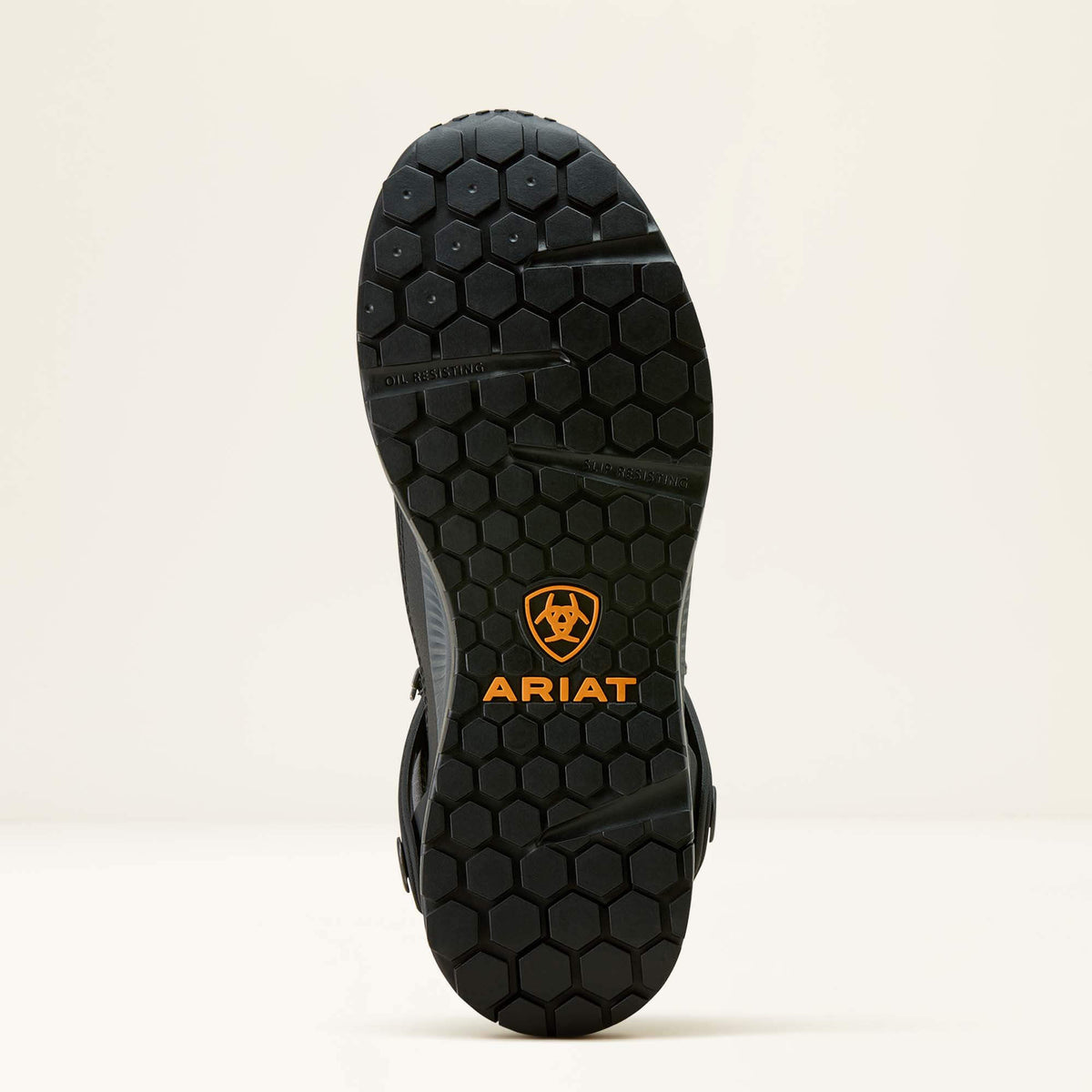 Ariat Outpace Shift 6" Waterproof Composite Toe Work Boot in Black, sole view
