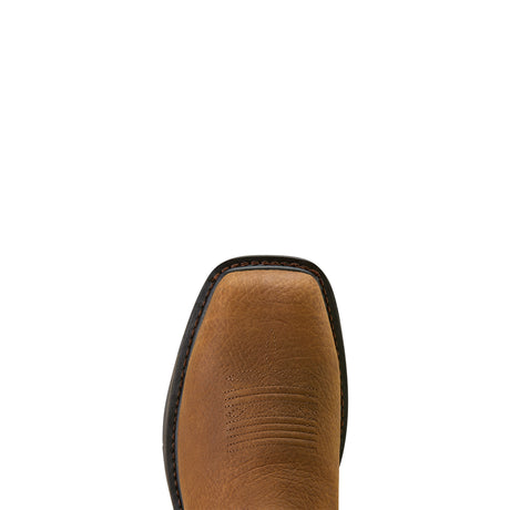 Ariat WorkHog XT Coil Wide Square Toe Carbon Toe Work Boot in Earth, toe view