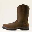 Ariat Turbo Duratread Pull On Static Dissipative Composite Toe Work Boot in Dark Brown, side view