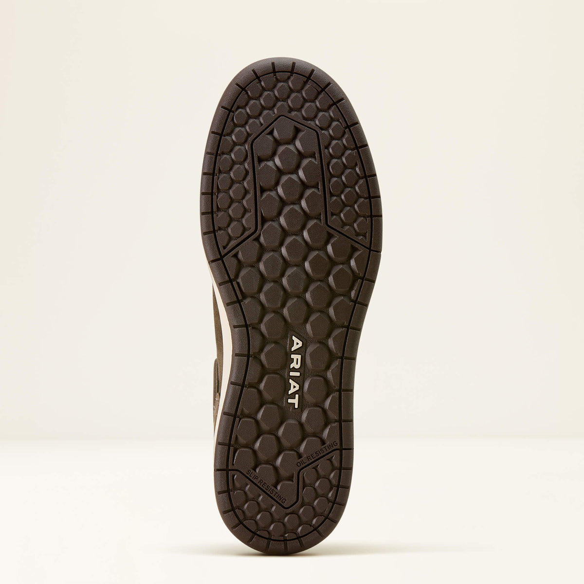 Ariat Outmatch Static Dissipative Composite Toe Work Shoe in Grey, sole view