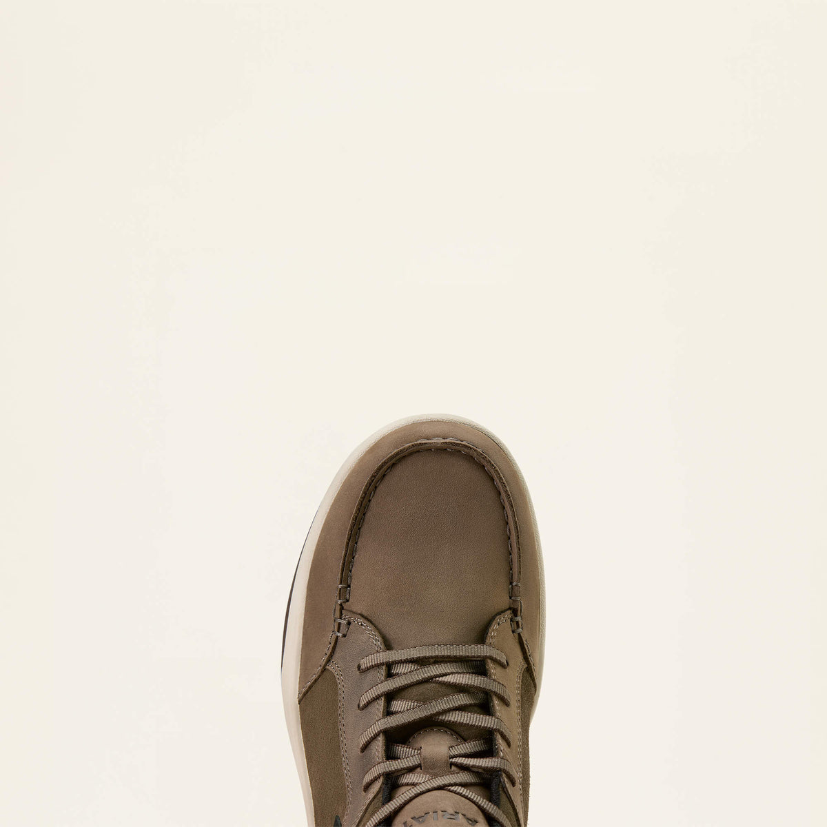 Ariat Outmatch Static Dissipative Composite Toe Work Shoe in Grey, toe view