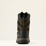 Ariat Turbo DuraTread 8" Waterproof Carbon Toe Work Boot in Rich Brown, heel view
