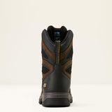 Ariat Turbo Duratread 8" Waterproof  Work Boot in Rich Brown, heel view
