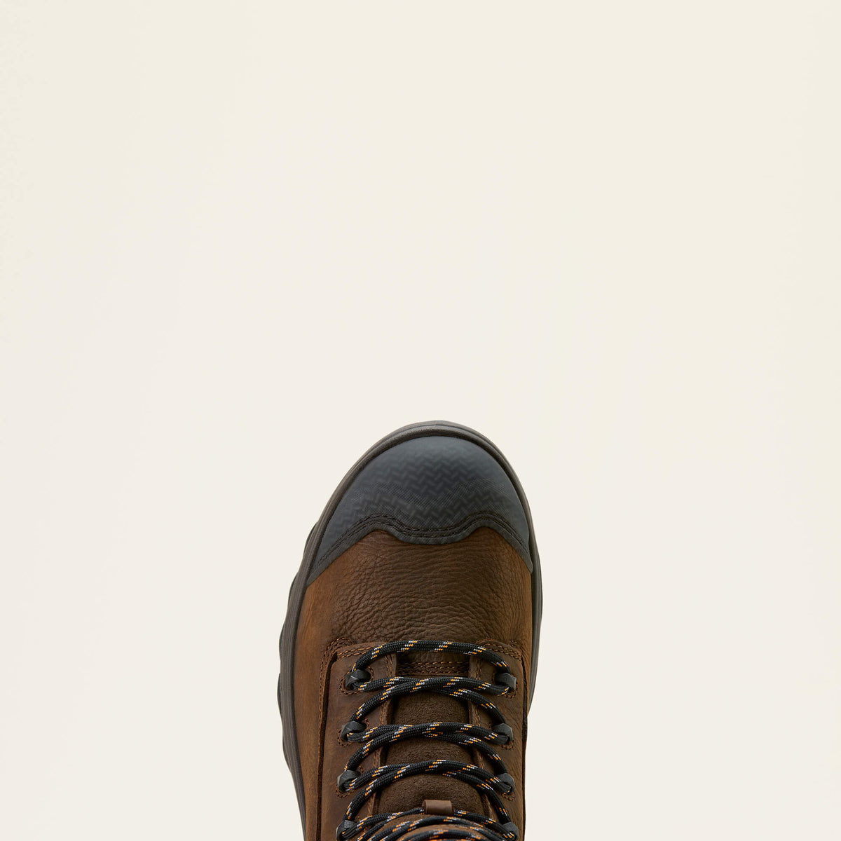 Ariat Turbo Duratread 8" Waterproof  Work Boot in Rich Brown, toe view
