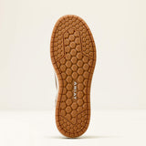 Ariat Outmatch Composite Toe Work Shoe in Brown Bomber, sole view