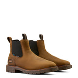 Ariat Activator Chelsea Waterproof Wide Square Toe Steel Toe Work Boot in Rye Brown, pair view