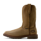 Ariat Activator Wide Square Toe Steel Toe Work Boot in Brown Bomber, side view