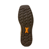Ariat Activator Wide Square Toe Steel Toe Work Boot in Brown Bomber, sole view