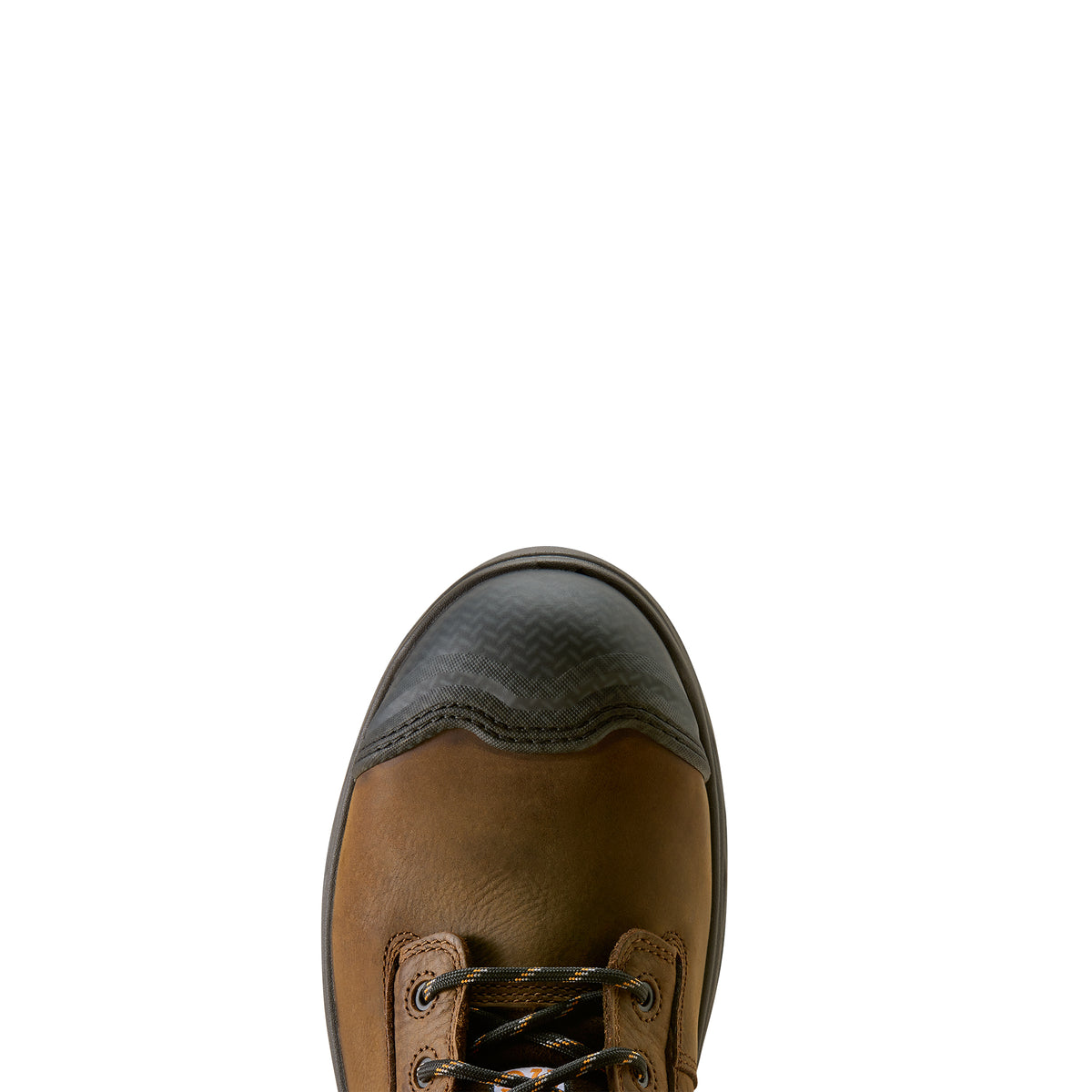 Ariat Turbo Duratread CSA 6" Waterproof Carbon Toe Work Boot in Rich Brown, toe view