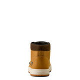 Ariat Outmatch Mid Composite Toe Work Shoe in Wheat, heel view