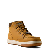 Ariat Outmatch Mid Composite Toe Work Shoe in Wheat, medial view