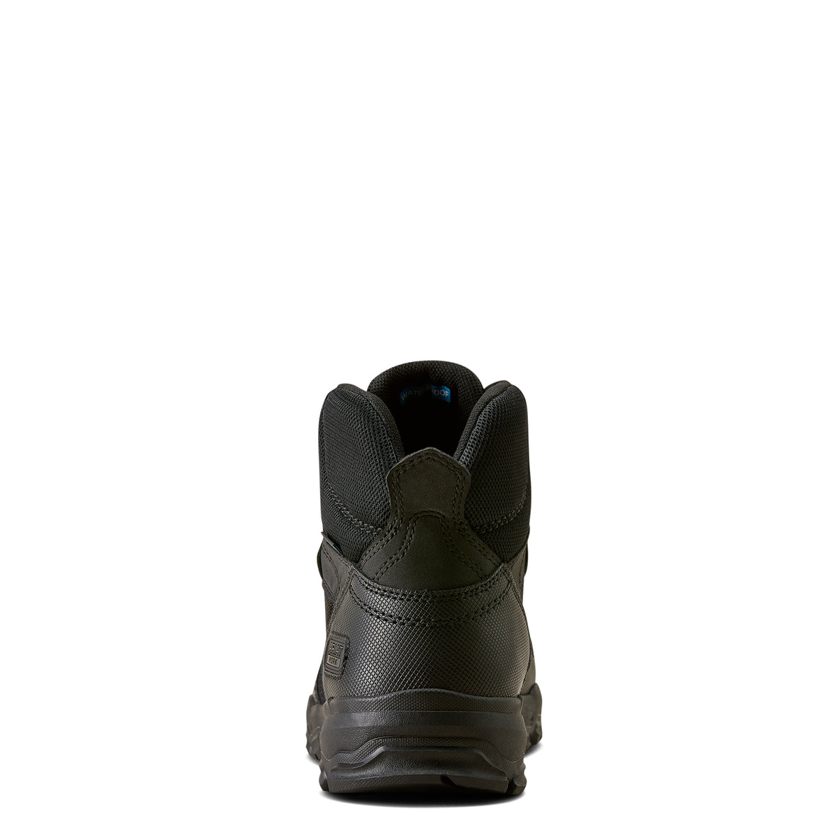 Ariat Stryker Neo Waterproof  Work Boot in Black, heel view