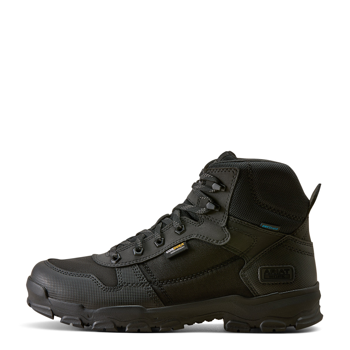 Ariat Stryker Neo Waterproof  Work Boot in Black, side view