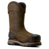 Ariat Stump Jumper Pull-On CSA Waterproof Insulated Composite Toe Work Boot in Iron Coffee, medial view