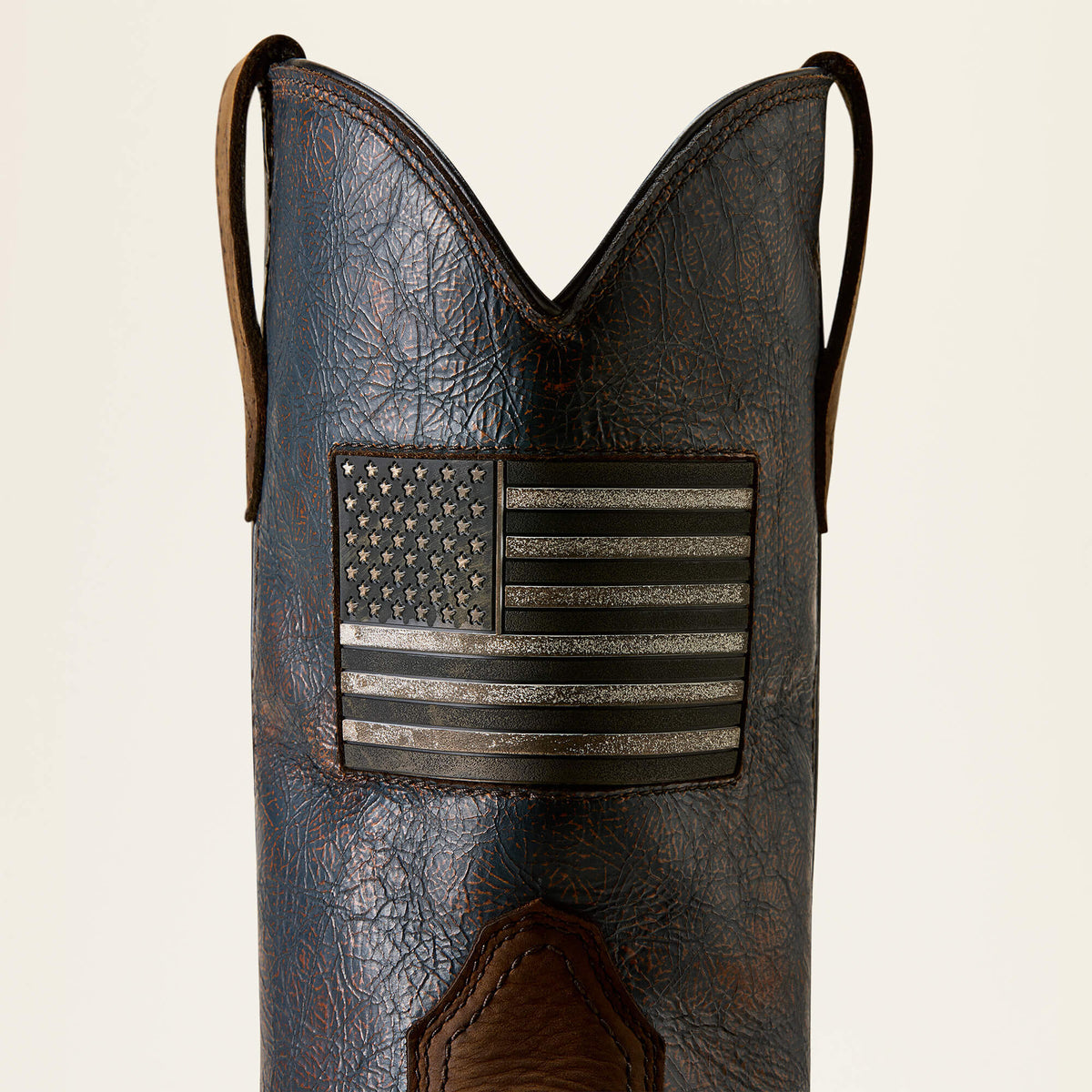 Ariat Activator Patriot Waterproof Wide Square Toe Steel Toe Work Boot in Rich Brown, additional view