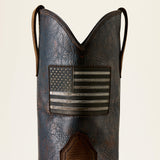 Ariat Activator Patriot Waterproof Wide Square Toe Steel Toe Work Boot in Rich Brown, additional view