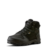 Ariat Stryker Neo Waterproof Composite Toe Work Boot in Black, three-quarter front view