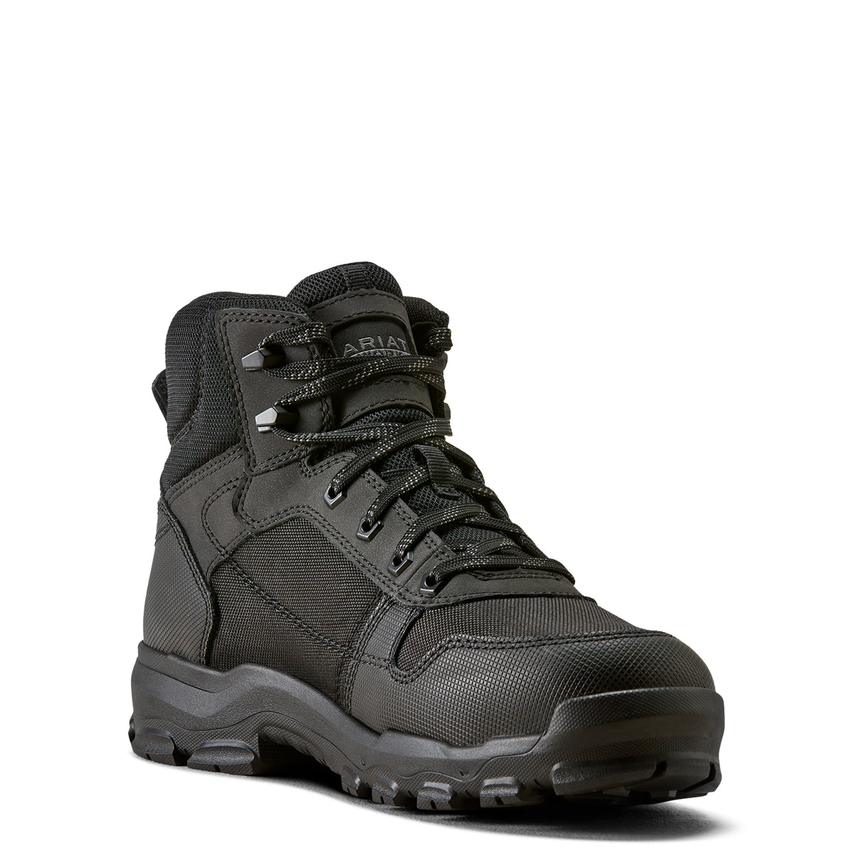 Ariat Stryker Neo Waterproof Composite Toe Work Boot in Black, medial view