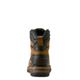 Ariat Stump Jumper 6" Waterproof Composite Toe Work Boot in Rye Brown, heel view
