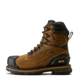 Ariat Stump Jumper 8-inch waterproof composite toe work boot in Rye Brown, style 10080454, side view
