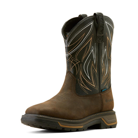Ariat-Big Rig BOA Waterproof Work Boot Iron Coffee-10053777-Steel Toes-1