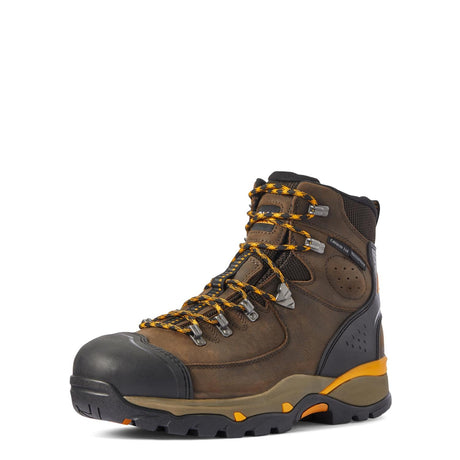 Ariat-Endeavor 6in Waterproof Carbon Toe Work Boot Chocolate Brown-10031591-Steel Toes-1