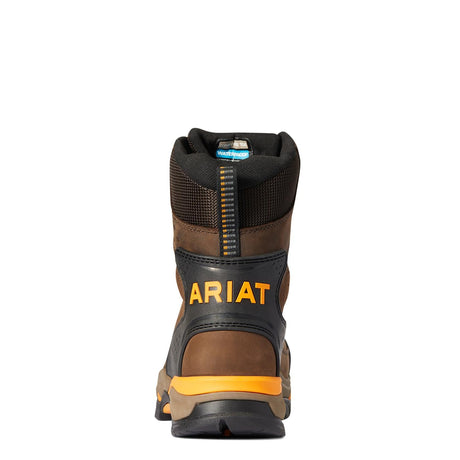 Ariat-Endeavor 8in Waterproof Carbon Toe Work Boot Chocolate Brown-10038373-Steel Toes-2