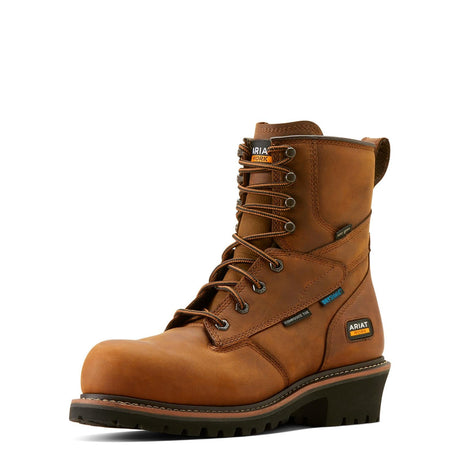 Ariat-Logger Shock Shield Waterproof Insulated Composite Toe Work Boot Copper Brown-10053570-Steel Toes-1