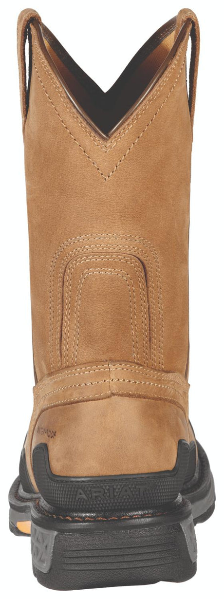 Ariat-OverDrive Pull-On Waterproof Composite Toe Work Boot Dusted Brown-10010901-Steel Toes-2