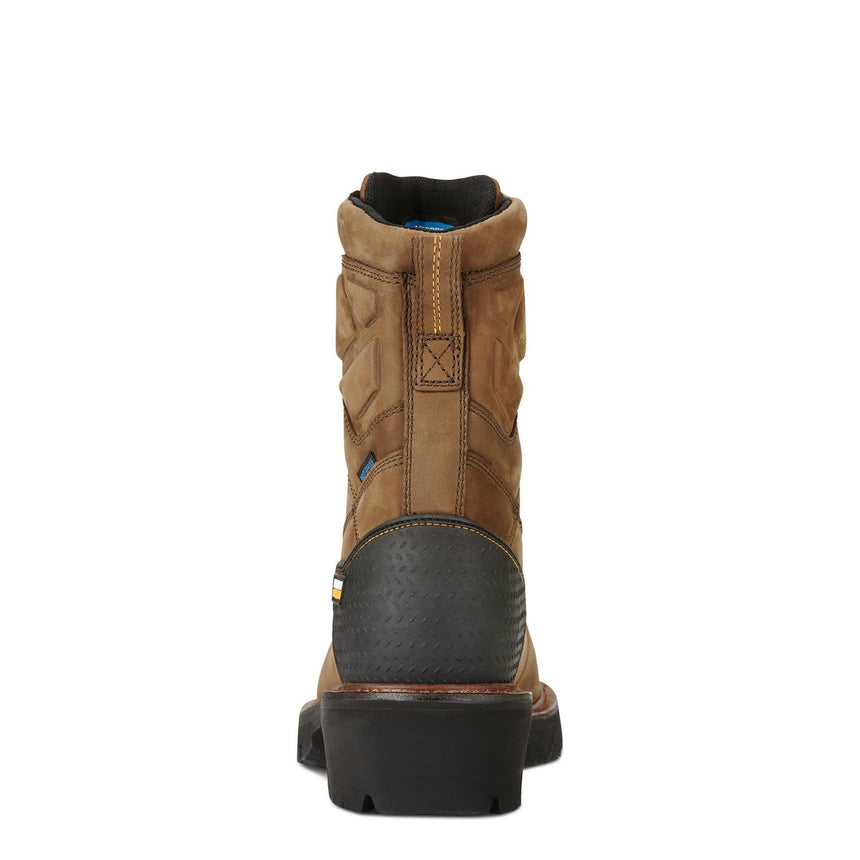 Ariat-Powerline 8in Waterproof Work Boot Oily Distressed Brown-10018563-Steel Toes-2