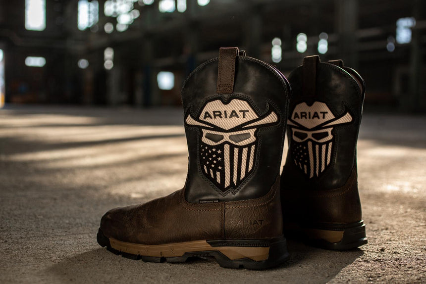 Ariat-Rebar Flex Western VentTEK Incognito Composite Toe Work Boot Iron Coffee-10040432-Steel Toes-11