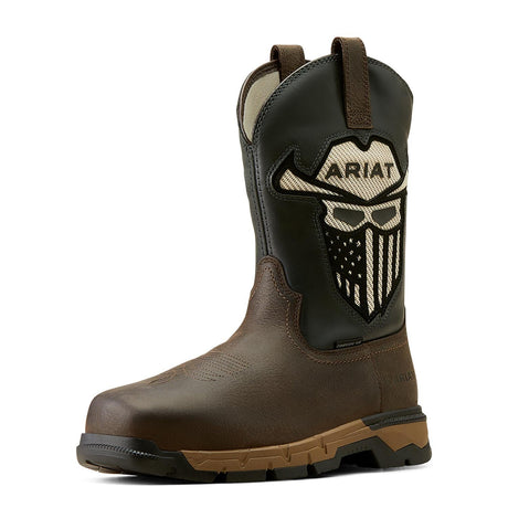 Ariat-Rebar Flex Western VentTEK Incognito Composite Toe Work Boot Iron Coffee-10040432-Steel Toes-2